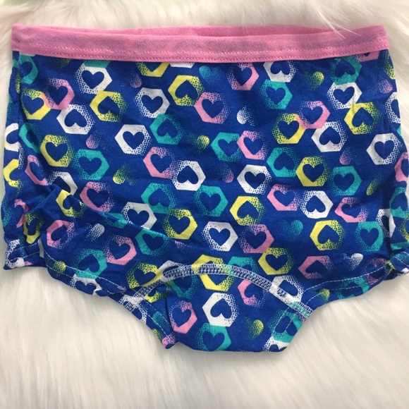 Kids Swimwear Circles Top with Hearts Underwear - Picture 4 of 4
